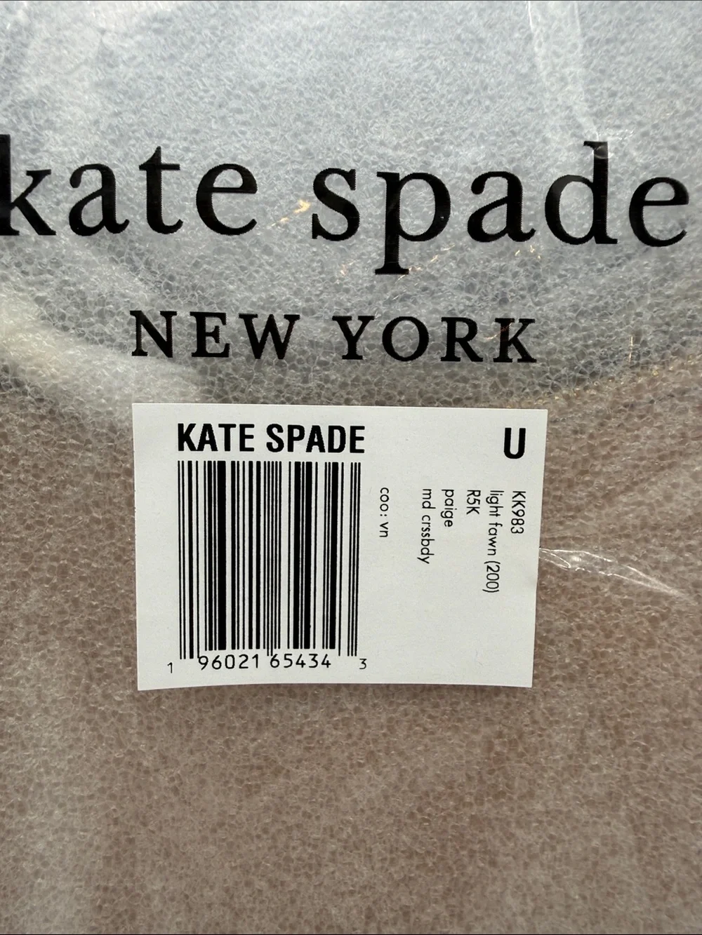 Kate Spade Paige Shoulder Bag Light Fawn